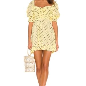 FAITHFULL THE BRAND -Sage Mini Dress Santa Maria Floral Print